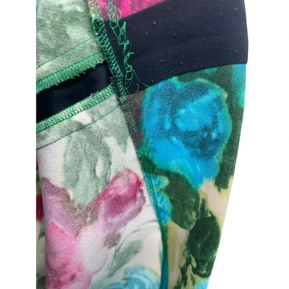 Sandro Floral Abstract Mini Shift Dress Size EU 2 US 4-6 Cut out Back zip - Picture 12 of 16